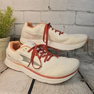 ALTRA ESCALANTE 3 MENS ROAD RUNNING SHOE WHITE ORANGE SNEAKERS SIZE 10.5 EUC